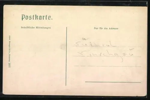 AK Blick auf Madatsch-Gletscher u. Spitze v. d. Franzenshöhe