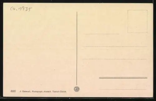 AK Aletschgletscher, Fiescherhörner vom Aletschwald gesehen