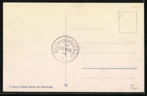 AK Eigergletscher, Ansicht mit Bergsteigern