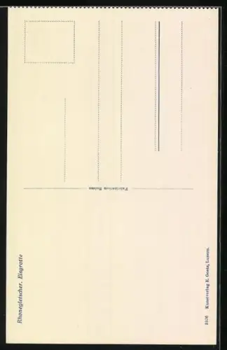 AK Rhonegletscher, Blick aus der Eisgrotte