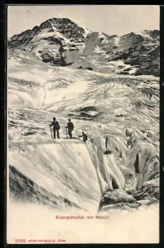 AK Eigergletscher, Gletscher mit Mönch