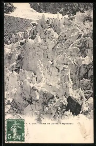 AK Glacier d`Argentières, Séracs au Glacier