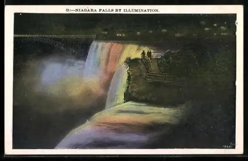 AK Niagara Falls, Illuminated at night