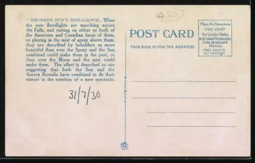 AK Niagara Falls, Illuminated at night