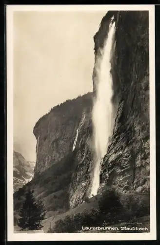 AK Staubbach /Lauterbrunnen, Blick auf den Wasserfall