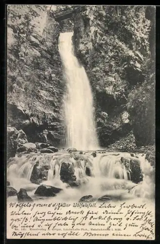 AK Wölfelsfall, Ansicht vom Sturzbecken