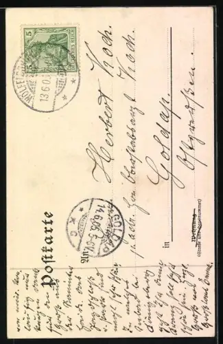 AK Wölfelsfall, Ansicht vom Sturzbecken