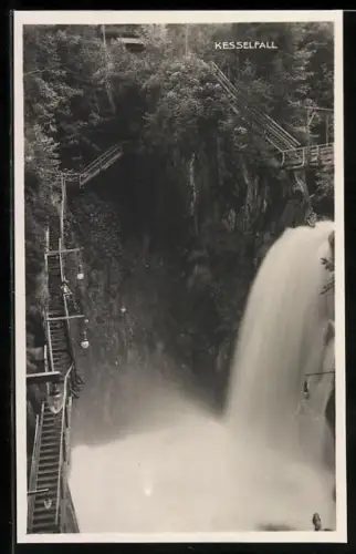 AK Kesselfall, Blick auf das Sturzbecken