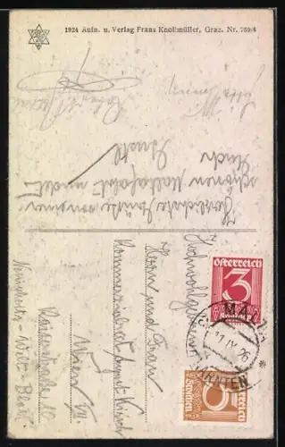 AK Melnik-Fall im Maltatal, Wasserfall am Wege zur Gmündehütte