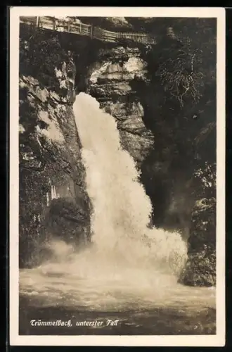AK Trümmelbachfall, Unterster Wasserfall