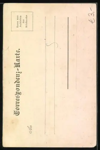 Künstler-AK Gollinger Fälle, Oberer Wasserfall mit Beobachterplattform und Waldstück