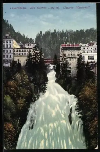 AK Badgastein, Unterer Wasserfall