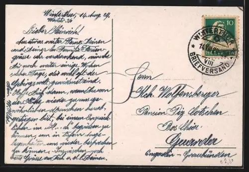 AK Winterthur, Stadthaus, Vorderansicht