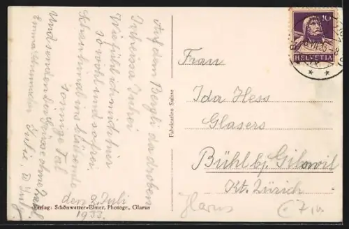 AK Braunwald, Grand Hotel mit Tödikette