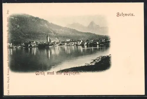 AK Arth, Arth und die Mythen, Ortspanorama