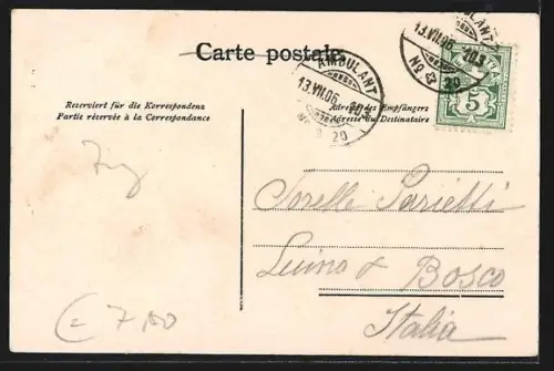 AK Zug, Teilansicht mit Hotel u. Dampfer vom Wasser aus