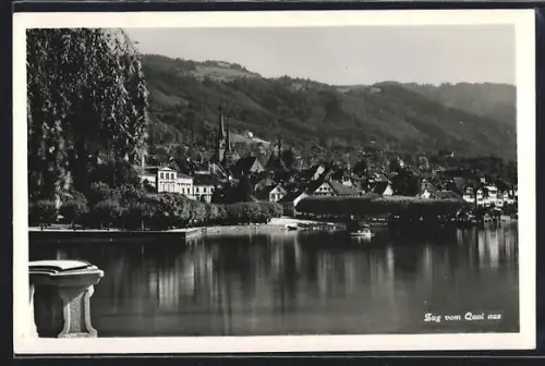 AK Zug, Ortsansicht vom Quai aus