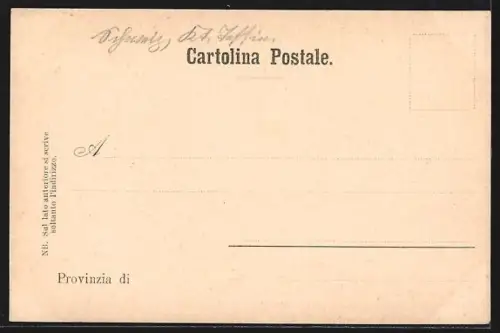 AK Gandria, Ortsblick vom Wasser aus