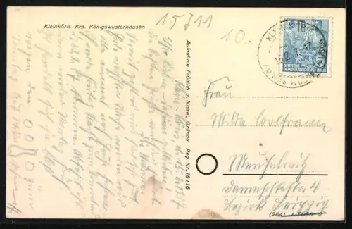 AK Kleinköris /Königs Wusterhausen, Ortsansicht mit Wasserblick