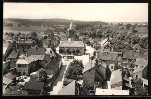 AK Lieberose, Blick auf die Stadt und Kirche