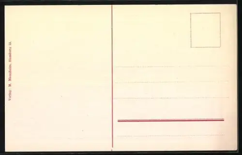 AK Hamburg-Neustadt, Jungfernstieg mit Alster