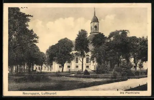AK Neuruppin, Pfarrkirche mit Anlage