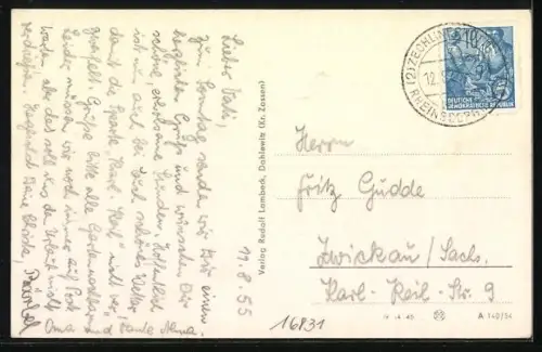 AK Zechlinerhütte, Kirche mit Friedhof