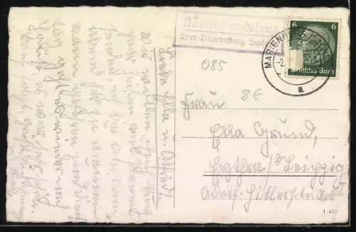 AK Plauen i. V., Lohmühlen-Anlage mit Is. Schmidtbrunnen