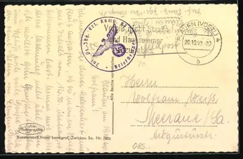 AK Plauen i. V., Elsterpartie am schwarzen Steg, Johanniskirche