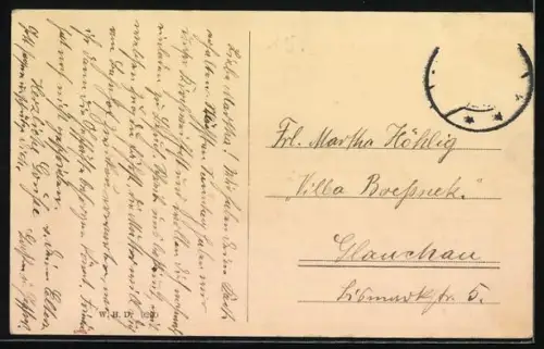 AK Plauen i. V., König Friedrich August-Brücke, Stadtansicht