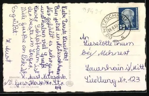 AK Netzschkau /Vogtl., Blick zum Stadtbad