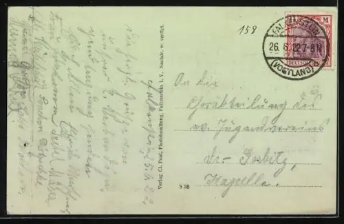 AK Falkenstein i. V., Blick zum Ort