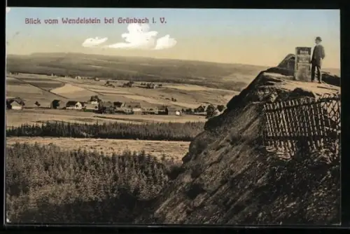 AK Grünbach i. V., Blick vom Wendelstein