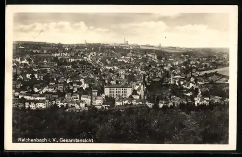 AK Reichenbach i. V., Totalansicht des Ortes
