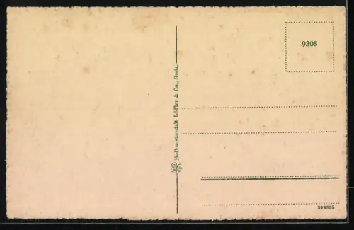 AK Auerbach i. V., Ortsansicht mit Turm