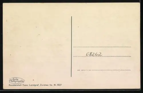 AK Rautenkranz i. V., Ortsansicht mit Wald