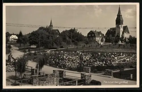 AK Tannenbergsthal, Blick zur Kirche