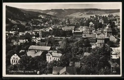 AK Klingenthal /Sachsen, Ortsansicht aus der Vogelschau