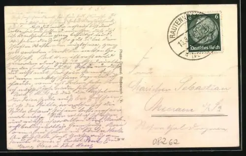 AK Rautenkranz, Blick zum Ort