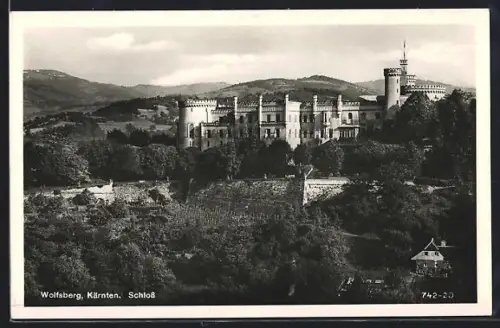 AK Wolfsberg /Kärnten, Blick zum Schloss