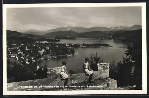 AK Pörtschach a. W., Panorama