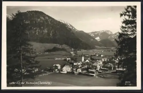 AK Lofer /Salzburg, Gesamtansicht mit der Reiteralpe