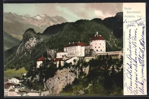 AK Kufstein, Feste Geroldseck mit Umgebung