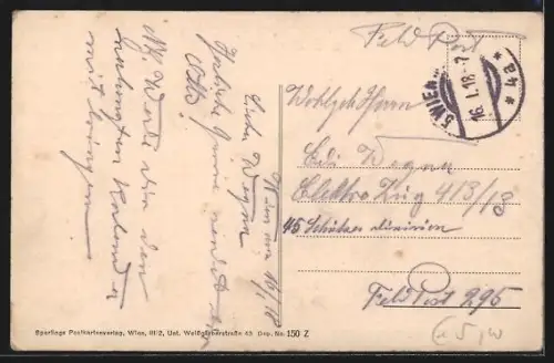 AK Wien, Strassenbahn in der Kärntnerstrasse, Friedrichstrasse und Lothringerstrasse