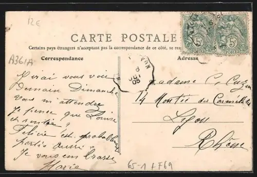 AK Saint-Rambert-l`Ile-Barbe /Rhône, La Gare