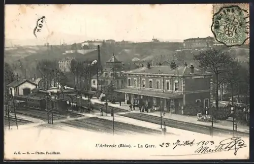AK L`Arbresle /Rhône, La Gare