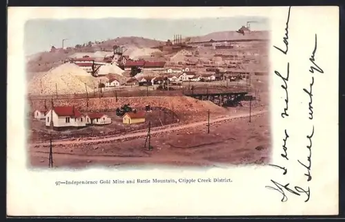 AK Cripple Creek, CO, Independence Gold Mine and Battle Mountain