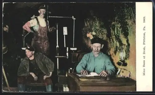 AK Pittston, PA, Mine Boss at Desk