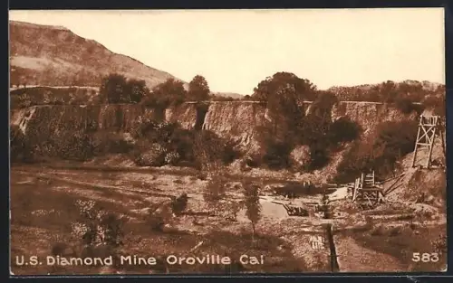 AK Oroville, CA, U. S. Diamond Mine