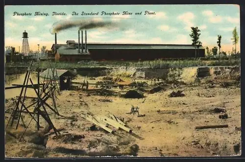 AK Florida, FL, Phosphate Mining, The Standard Phosphate Mine and Plant